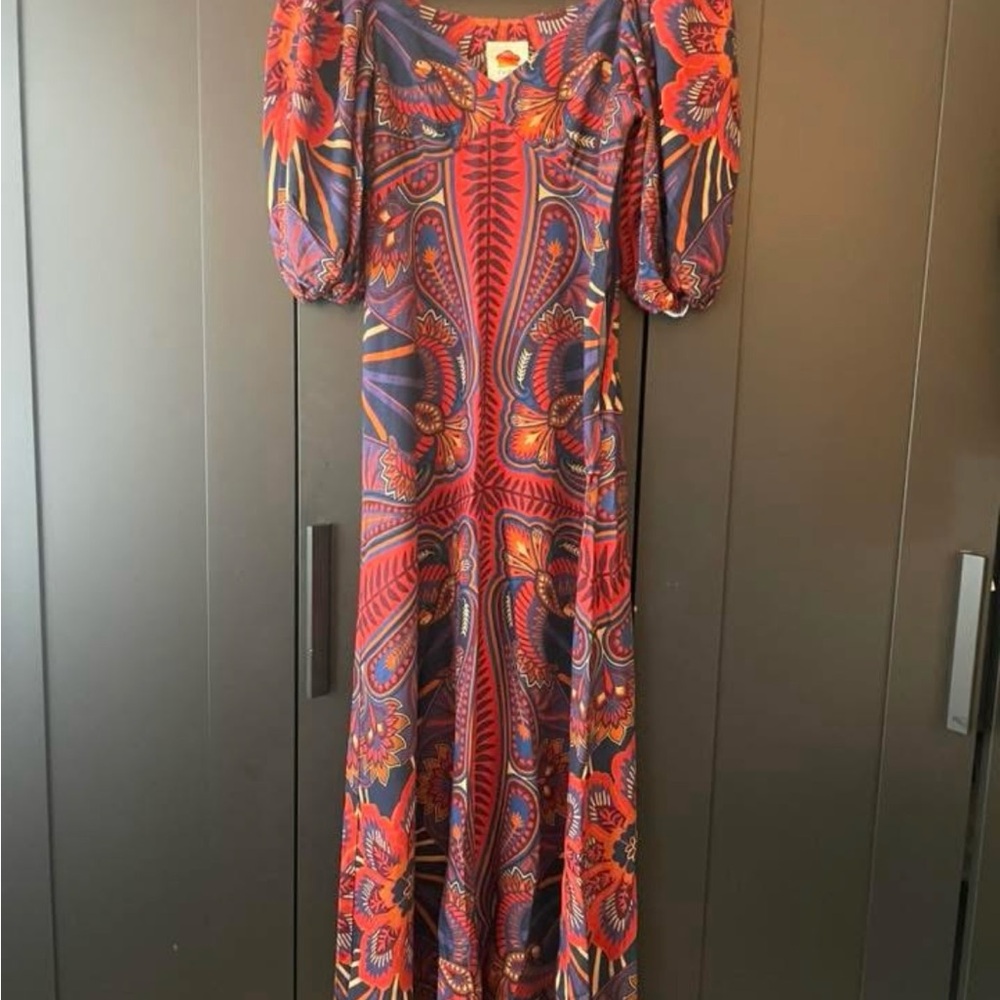 FARM Rio Macaw Arabesque Maxi Sundress. XSmall. New without tag. - Picture 1 of 5